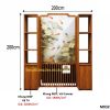 Ảnh nguồn M032 gồm tranh ở giữa và kệ hai bên